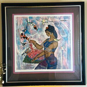 Zhou Ling "Spring" Limited Edition Serigraph - 183/300 Signed & Numbered